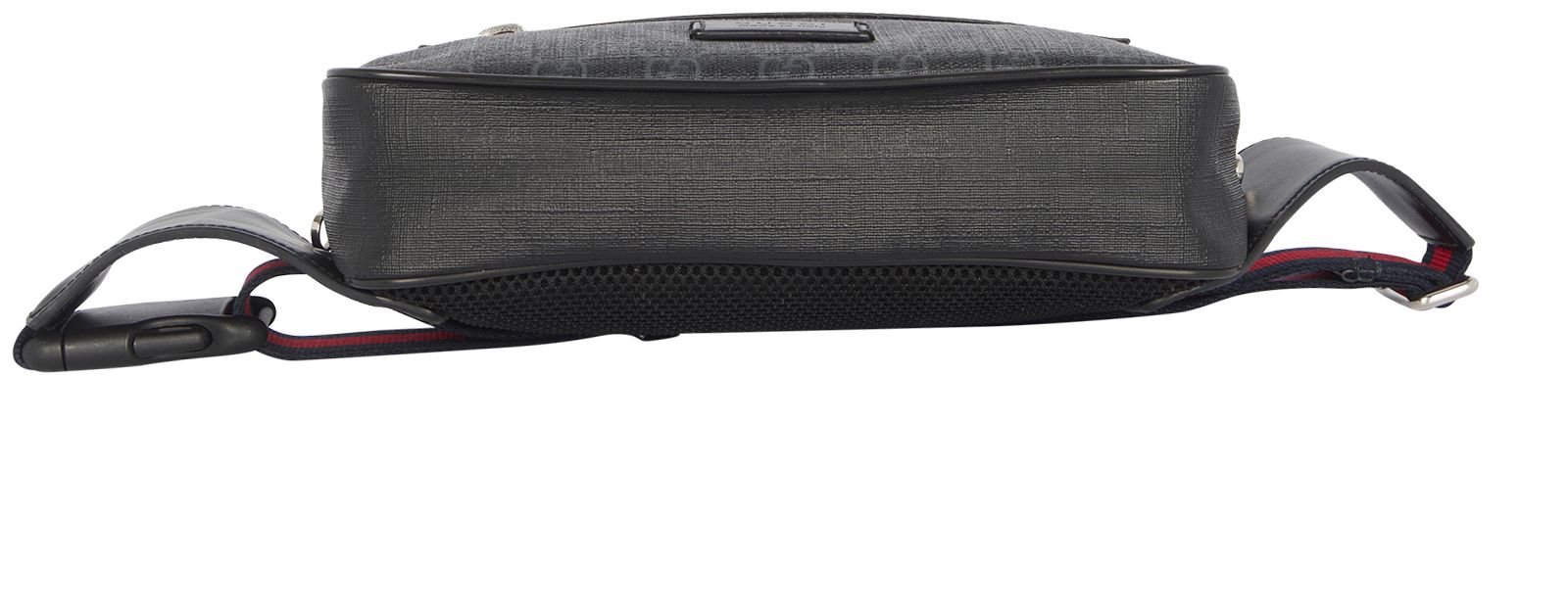 GG Supreme Belt Bag, &pound;450, Handbags, Black, Coated Canvas/Leather, Top view